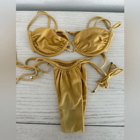 Sommer Swim Harper Lusso Top (S) & Farrah Lusso Bottoms Size XS - Picture 5 of 8